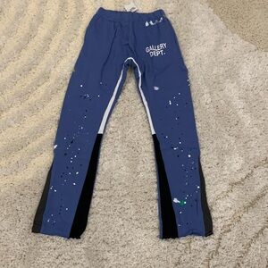 Gallery Dept. Ink Painted Flare Blue Sweatpants for Men Size Small